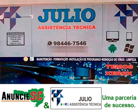 Imagem da fachada principal da empresa Júlio Assistência Técnica de Computadores e Notebooks