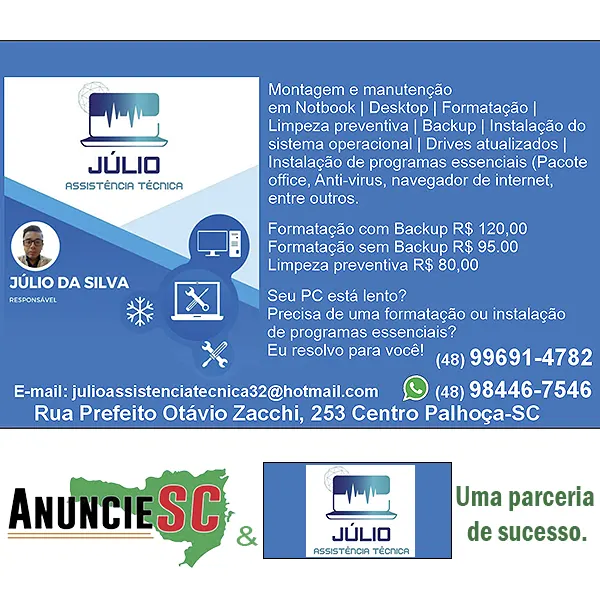 Imagem principal da fachada da empresa Júlio Assistência Técnica de Computadores e Notebooks
