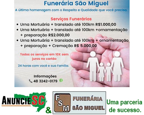 Guia Comercial Online Anuncie SC, parceria de sucesso com Funerária São Miguel