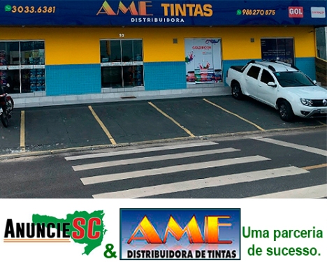 Guia Comercial Online Anuncie SC, parceria de sucesso com AME Tintas Distribuidora