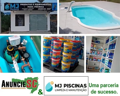 Portal de anúncios Anuncie Palhoça, parceria de sucesso com MJ Piscinas