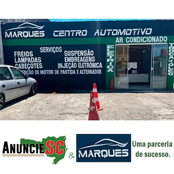 Imagem da fachada principal da empresa Marques Centro Automotivo