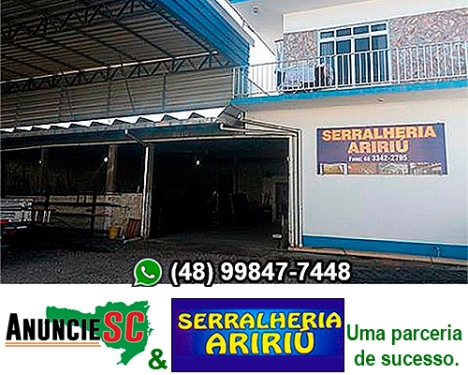 Imagem da fachada principal da empresa Serralheria Aririú