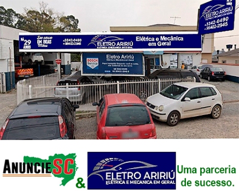 Imagem da fachada principal da empresa Eletro Aririú Soluções Automotivas