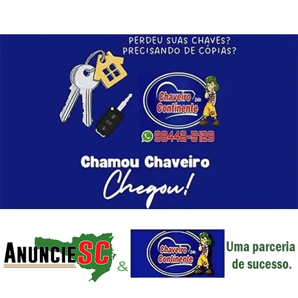 Imagem principal da fachada da empresa Chaveiro Continente Plantão 24h