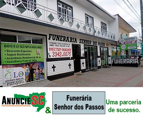 Imagem da fachada principal da empresa Funerária Senhor dos Passos